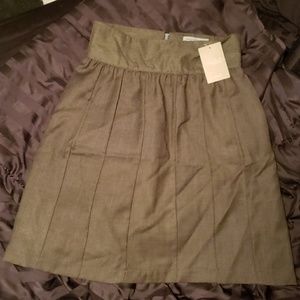 NWT Anthropologie gray skirt handcut by preloved M